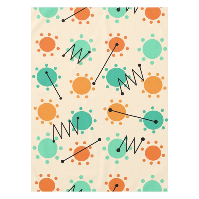 Mid Century Modern Sunshine Tablecloth (Front)