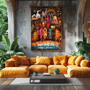 Mid-Century Modern Sydney – Vibrant Geometric Poster