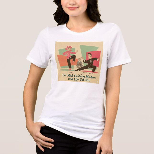 Mid-Century Modern Tai Chi Tri-Blend Shirt (Front)