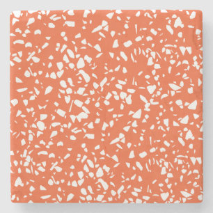 Mid Century Modern Terrazzo Coasters Orange