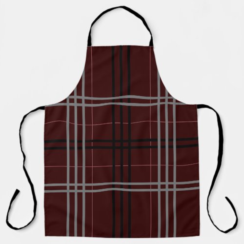 Mid century modern textured stripes apron