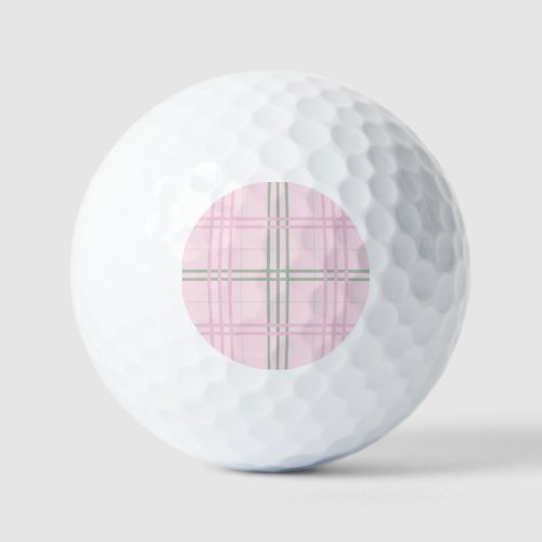 Mid century modern textured stripes Golf Balls