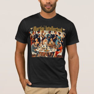 Mid Century Modern The Martini Intellectuals T-Shirt