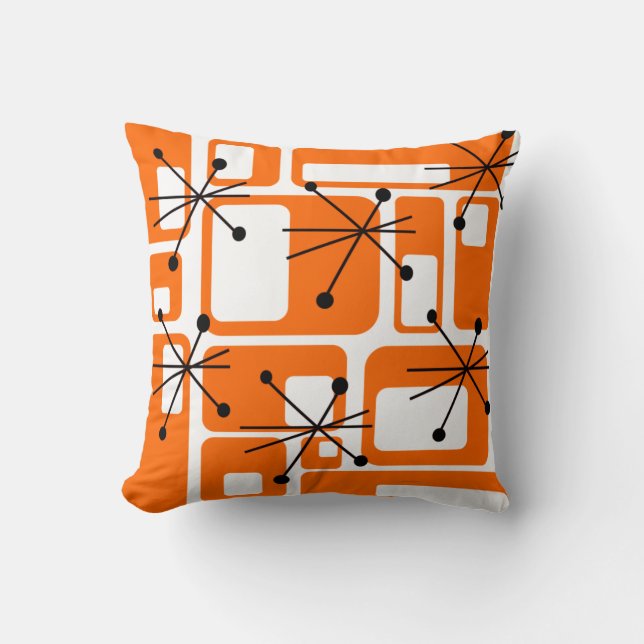 Mid-Century Modern Throw Pillow (Front)