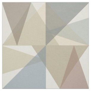 Mid Century Modern Triangles Fabric