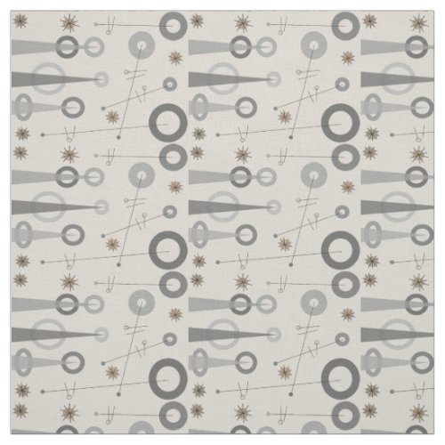 Mid-Century Modern Triangles Fabric