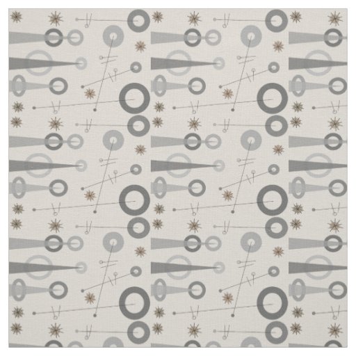Mid-Century Modern Triangles Fabric