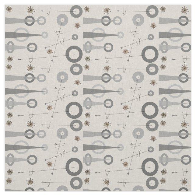 Mid-Century Modern Triangles Fabric (Swatch)