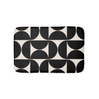 Mid Century Modern Vintage Pattern Black And White