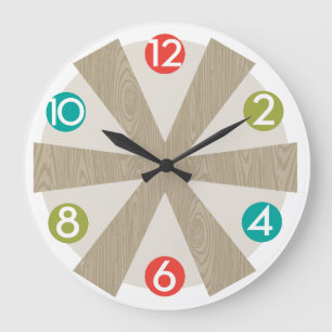 Mid-Century Modern Wall Clock - Color Dots