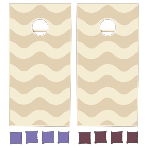 Mid-Century Modern Wavy Striped Sand Dune