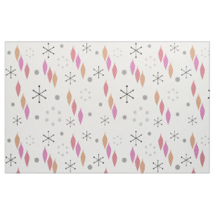 Mid Century Modern Winter Fabric
