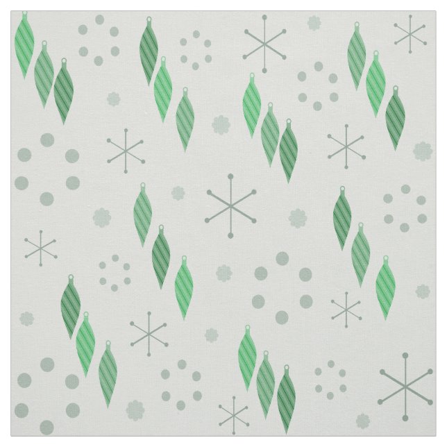 Mid Century Modern Winter Green Fabric (Swatch)