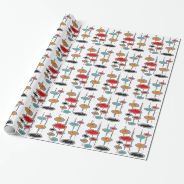 Mid-Century Modern Wrapping Paper #60 | Zazzle