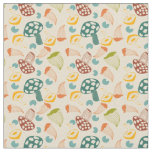 Mid Century Mushroom Retro Pattern  Fabric