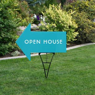 Mid Century Open House Directional Sign