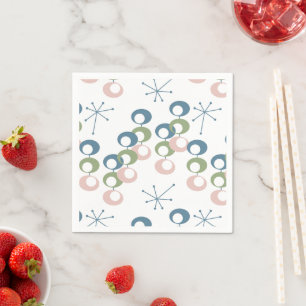 Mid Century Pattern Napkins