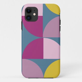 mid century psychedelic purple pink colors mo Case-Mate iPhone case