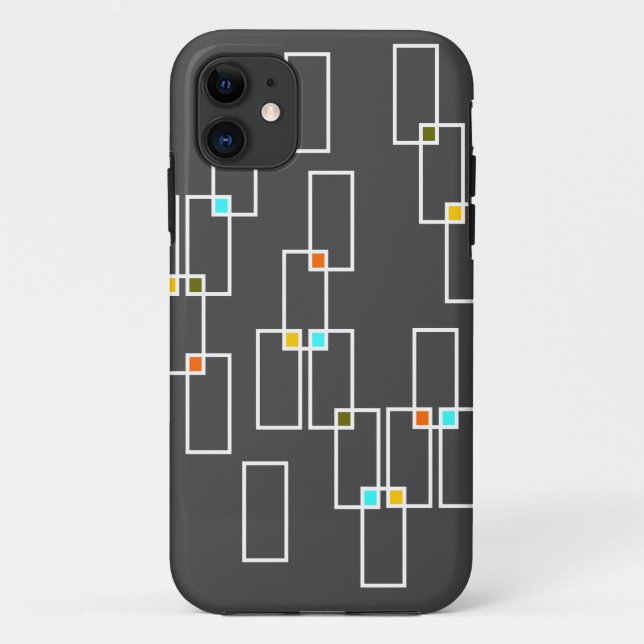 Mid Century Rectangles Case-Mate iPhone Case (Back)