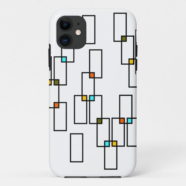 Mid Century Rectangles Case-Mate iPhone Case (Back)