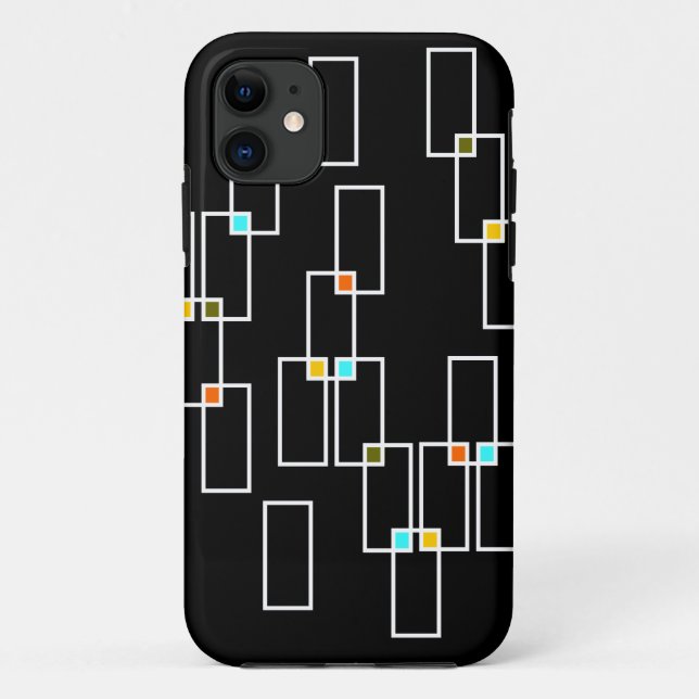 Mid Century Rectangles Case-Mate iPhone Case (Back)
