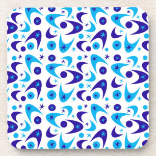 Mid Century Retro Boomerangs Beverage Coaster