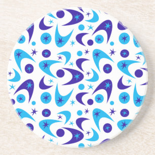 Mid Century Retro Boomerangs Drink Coaster