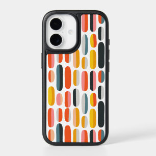 Mid Century Retro Geometric Abstract Pattern iPhone 17 Case