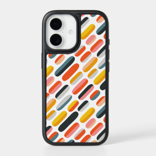 Mid Century Retro Geometric Abstract Pattern iPhone 17 Case