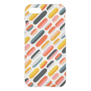 Mid Century Retro Geometric Abstract Pattern iPhone SE/8/7 Case