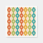 Mid Century Retro Starbursts on ogee pattern    Napkins