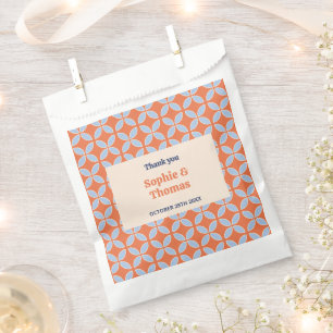 Mid Century Retro Wedding Favor Bag
