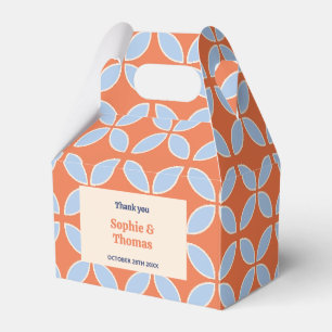 Mid Century Retro Wedding Favor Boxes