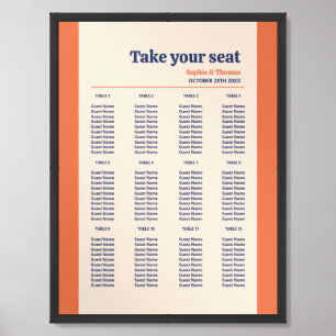 Mid Century Retro Wedding Framed Art