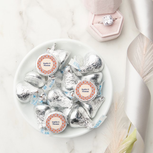 Mid Century Retro Wedding Hershey®'s Kisses® (Wedding)