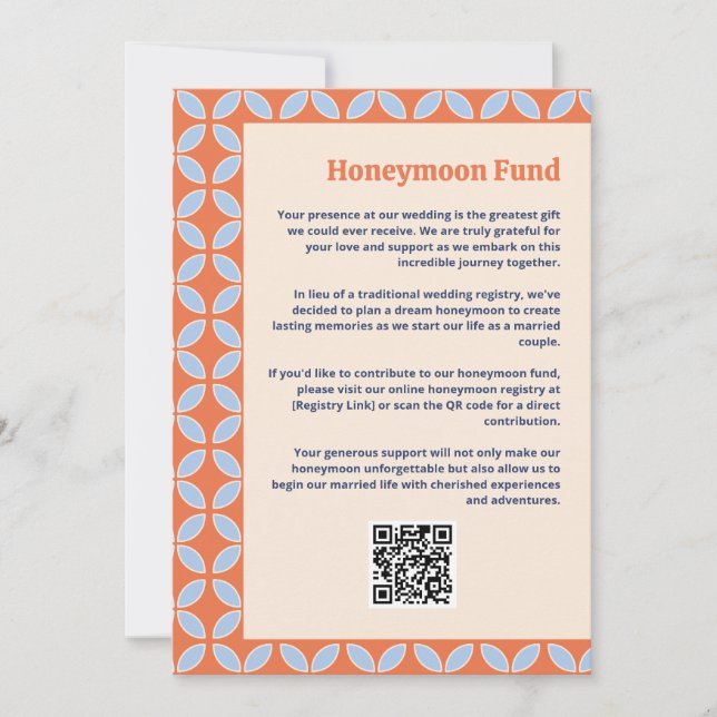 Mid Century Retro Wedding Invitation (Front)