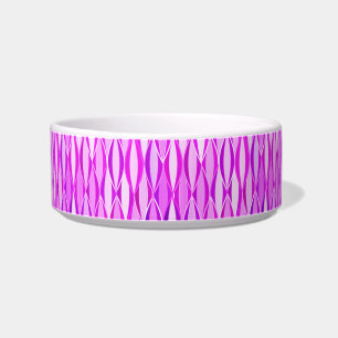 Mid-Century Ribbon Print - orchid and violet Bowl