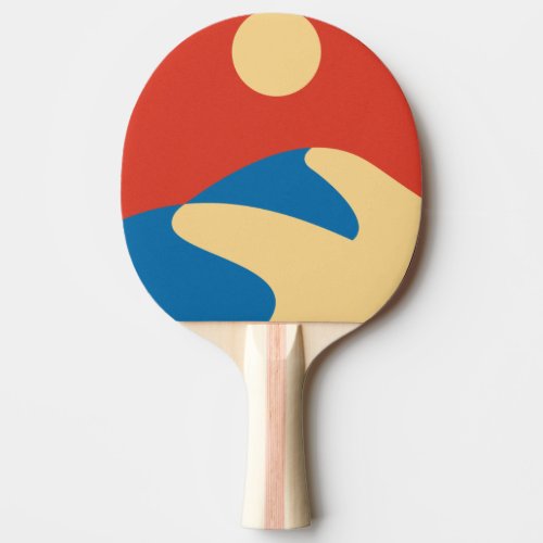 Mid Century Sahara Desert Mod Wall Art Ping Pong Paddle