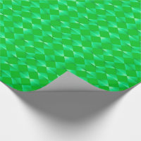 Mid-Century Satin Diamonds - emerald green Wrapping Paper | Zazzle
