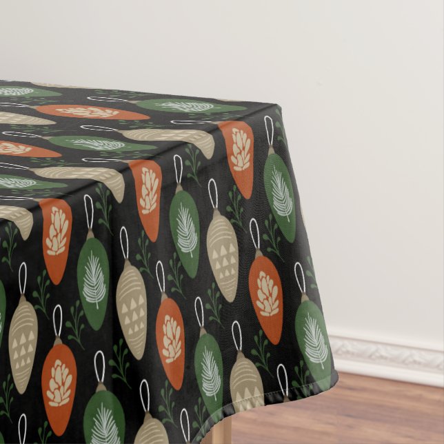 Mid Century Scandinavian Ornaments  Medium Tablecloth (In Situ)