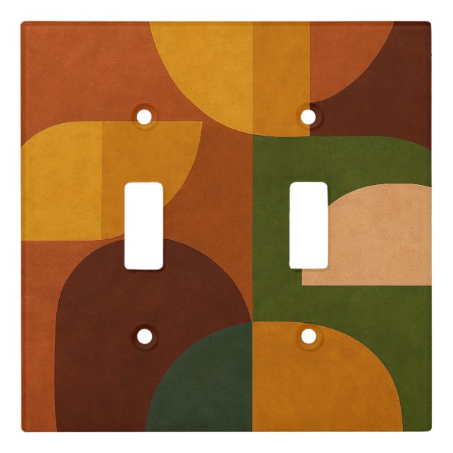 Mid-Century Soul Pattern Light Switch Cover (Front)