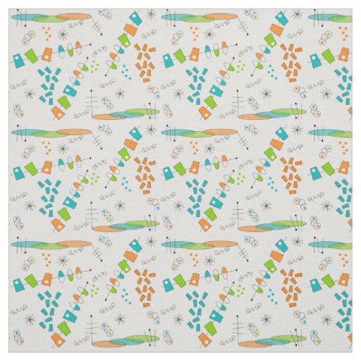 Mid-Century Space Age Atomic  Fabric