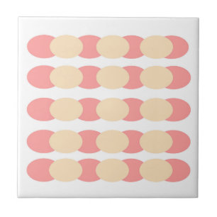 Mid Century Spot Print Design Ceramic Tile
