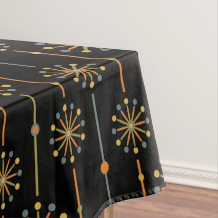 Mid Century Starburst Stripe Custom Colors SVG Tablecloth