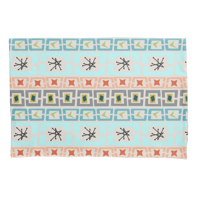 Mid-Century Stripes  Pillow Case (Front)
