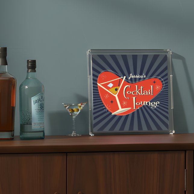 Mid Century Style Cocktail Lounge  Acrylic Tray (Creator Uploaded)