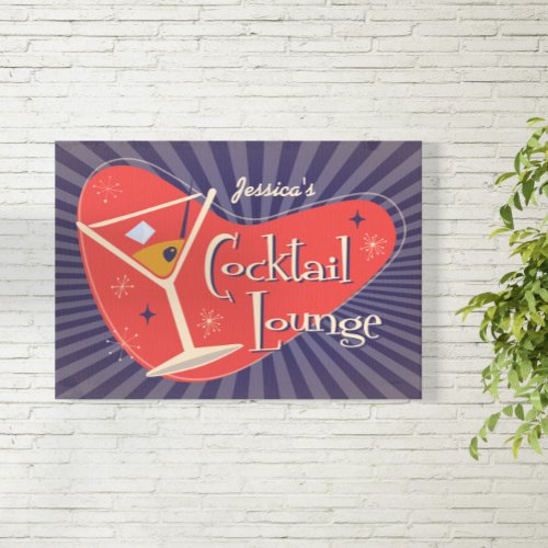 Mid Century Style Cocktail Lounge Poster