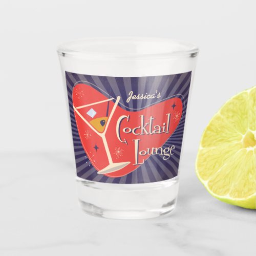 Mid Century Style Cocktail Lounge Shot Glass