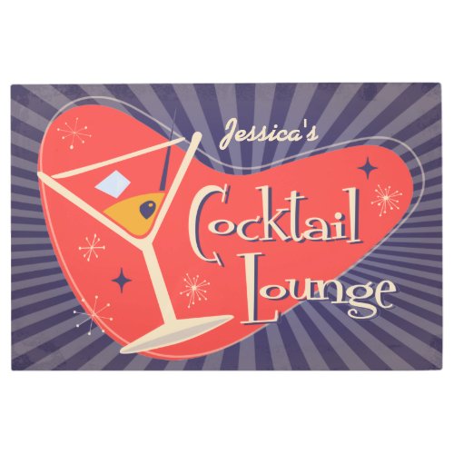 Mid Century Style Cocktail Lounge Sign