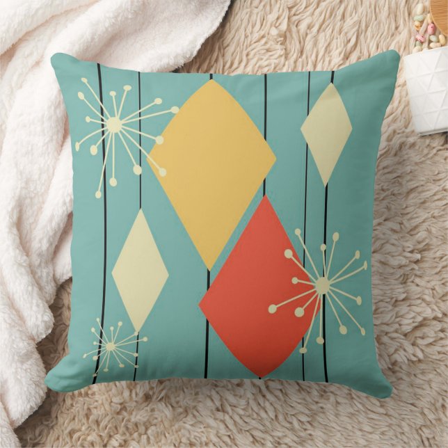Mid Century Style Cushion/Pillow Throw. Throw Pillow (Blanket)